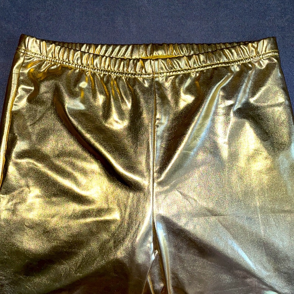NWT.  Ragstock Fornia Gold Leggings.  Size Large. - Picture 2 of 5